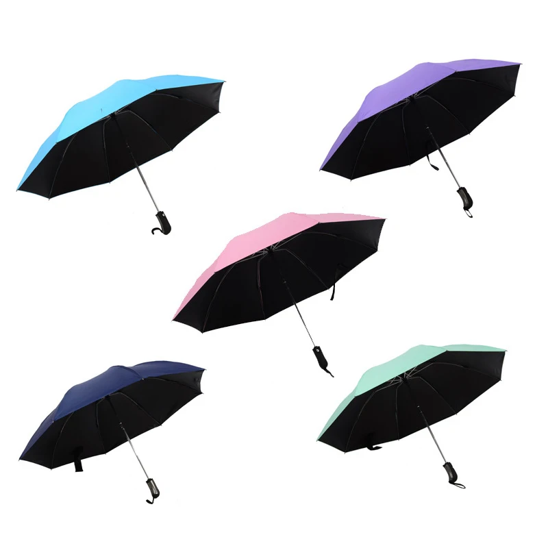3 складной полностью автоматический обратный перевернутый зонтик Ветрозащитный Солнечный и дождь автомобиль мужские wo мужские анти дождь зонты 8 ребра