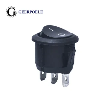 

5 pcs/lot KCD1 105 23MM 3Pin 250V 6A Round Boat Switch Snap-in SPST ON OFF Rocker Position