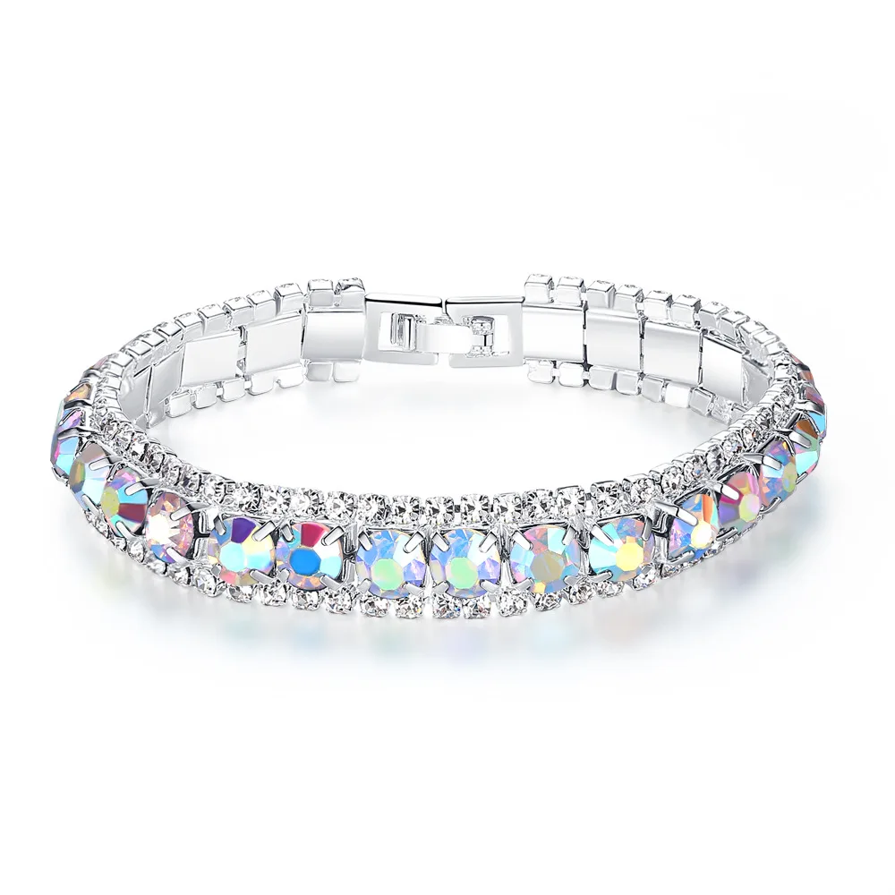 trendy Luxury Crystal Bracelets For Women romantic Rhinestone Bracelets