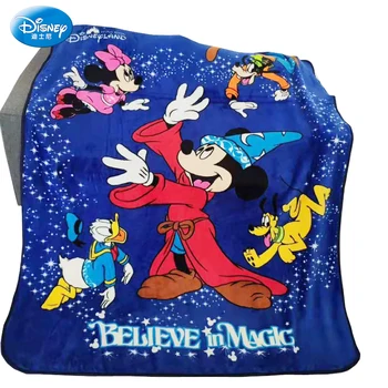 

Discounts!Disneyland Pairs Cartoon Royal Blue Minnie Mickey Mouse Throw Blanket on Bed Sofa Couch 117x152cm Kids Gift Present