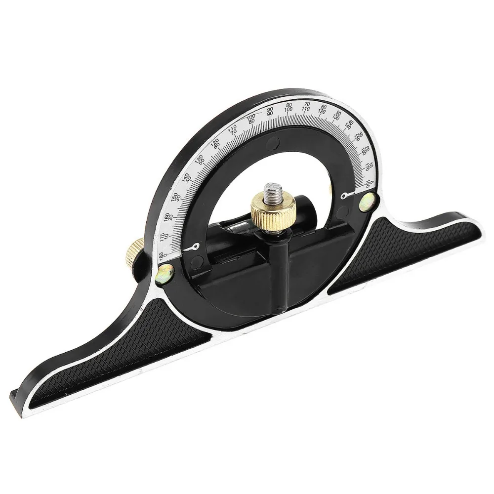 12/" Alloy Engineers Protractor /& Combination Square Ruler Tool w Spirit level