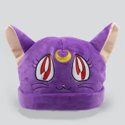 Сейлор Мун прекрасный МО кошки Косплей Hat. Фиолетовый/белый цвет Cat Hat
