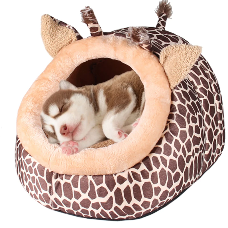 Pet Gog кошка кровать милый мультяшный дом домашнее животное гнездо мягкий теплый спальный мешок гнездо пещера кровать