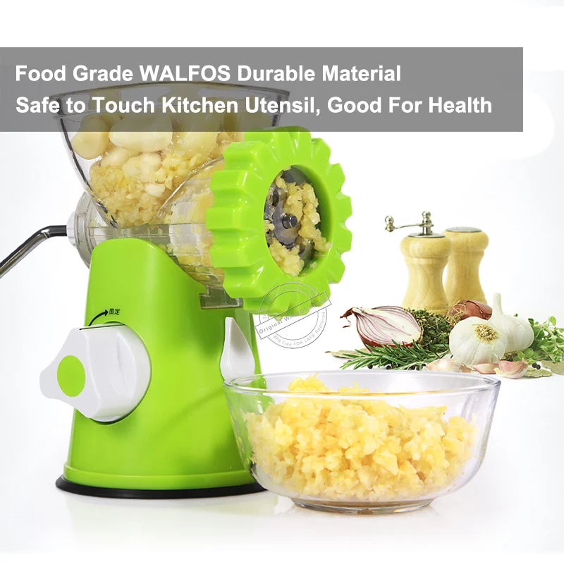 WALFOS High Quality Multifunctional Home Manual Meat Grinder For Mincing Meat/Vegetable/Spice Hand-cranked Meat Mincer Sausage