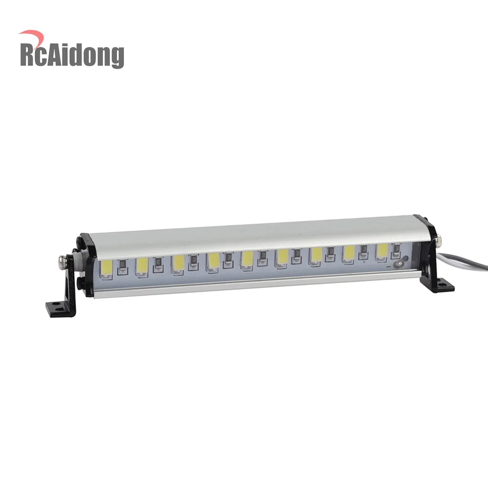 

RC Crawler Aluminum 9 LED Light Bar Kit for 1/10 Axial SCX10 RC4WD D90 Traxxas TRX4 Jeep