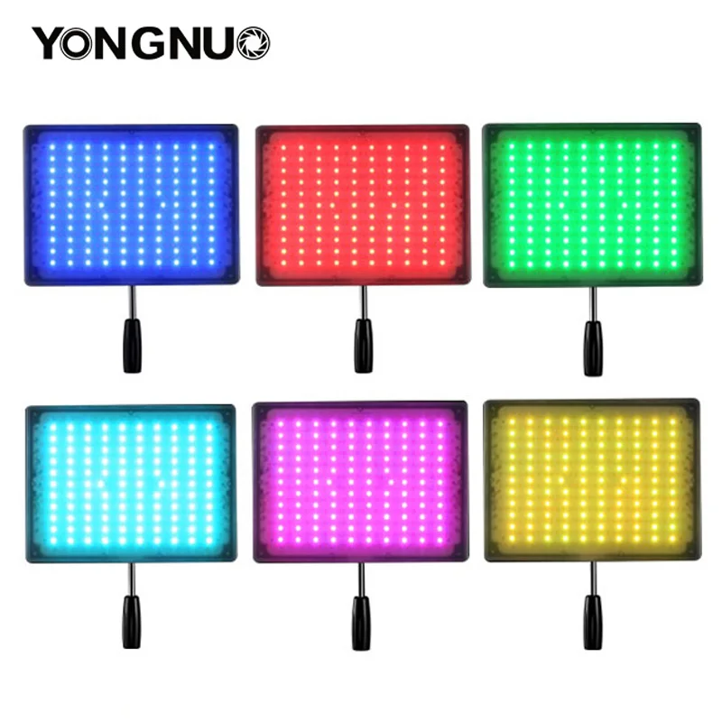 Светодиодная панель YONGNUO YN600 RGB для фото-и видеосъемки 3200K-5500K лампа с беспроводным
