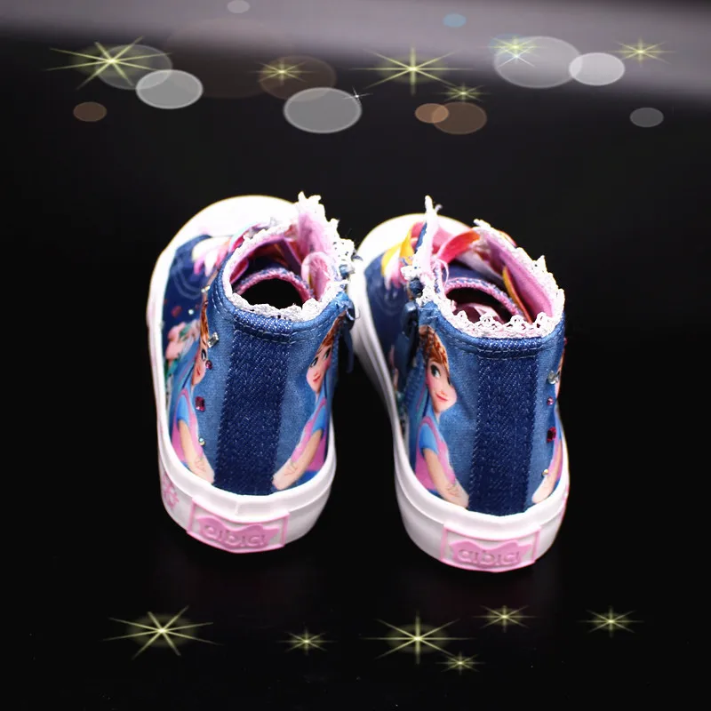 Детские ботильоны; зимние сапоги принцессы для девочек с принтом «Холодное сердце»; осенние ботинки martin для девочек; детская зимняя обувь; 2#15D50