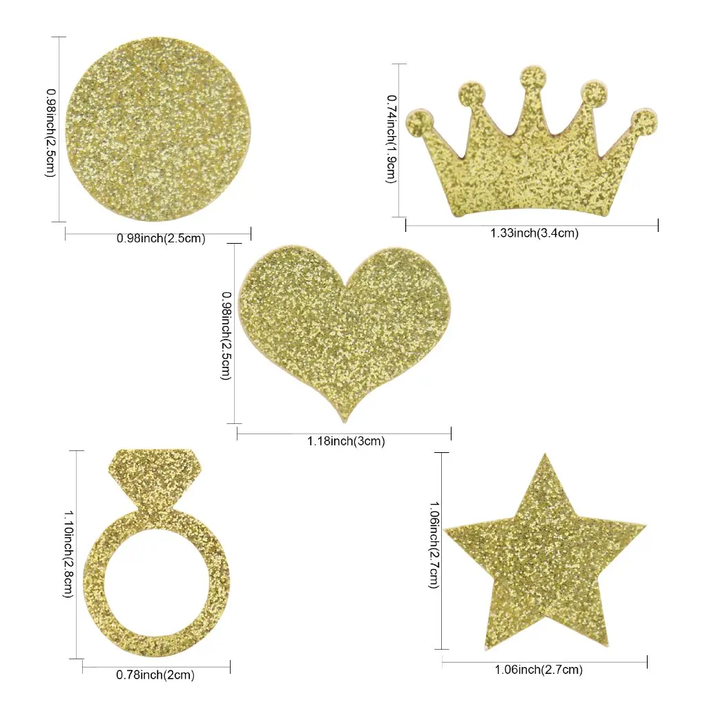 iZoeL Coriandoli di Carta per la Decorazione di Matrimonio Confetti di Rose Oro Colorati in Cerchio di 25mm 30g 