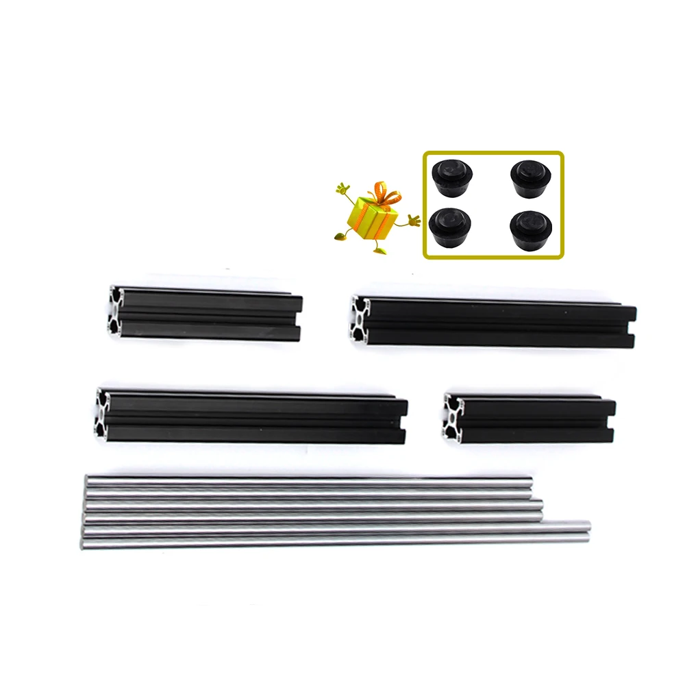 3030 + Kit 6pcs Hastes Lisas Para Prusa i3 MK3 3D Impressora