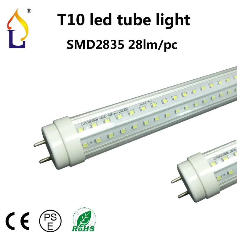 

Free shipping 15pcs/lot  LED Tube Light  60W 8FT,2400MM  T10 super brightness Lamp Light 144*2leds/pc SMD2835 AC85-265V