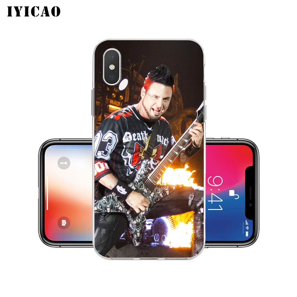 IYICAO Five Finger Death Punch FFDP Мягкий силиконовый чехол для iPhone X XR XS MAX 6 6s 7 8 Plus iPhone X iPhone 5 5S SE чехол из ТПУ