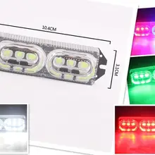 10,4*3,1 см 3W светодиодный светильник бар аварийного проблесковый маячок стробоскоп Предупреждение рабочий светильник безопасной езды светодиодный светильник s 6 ламп