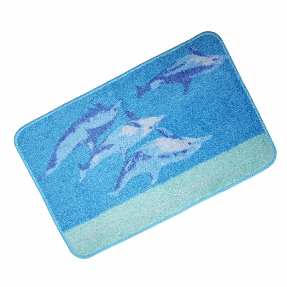 Buy bath mats Blue Dolphin non slip bathroom rugs