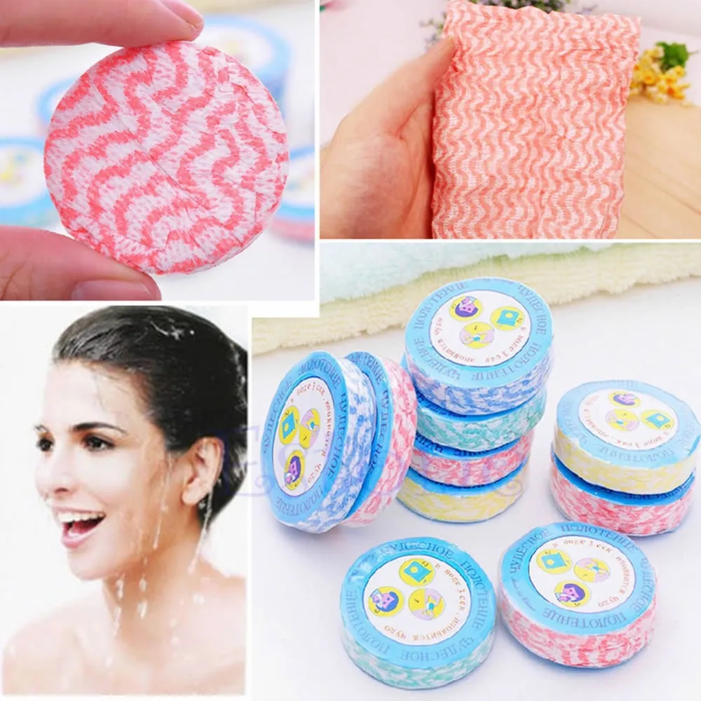 

1/5/10pc Magic compressed Bath Face Travel Reusable Towels Washcloths Disposable-Y102