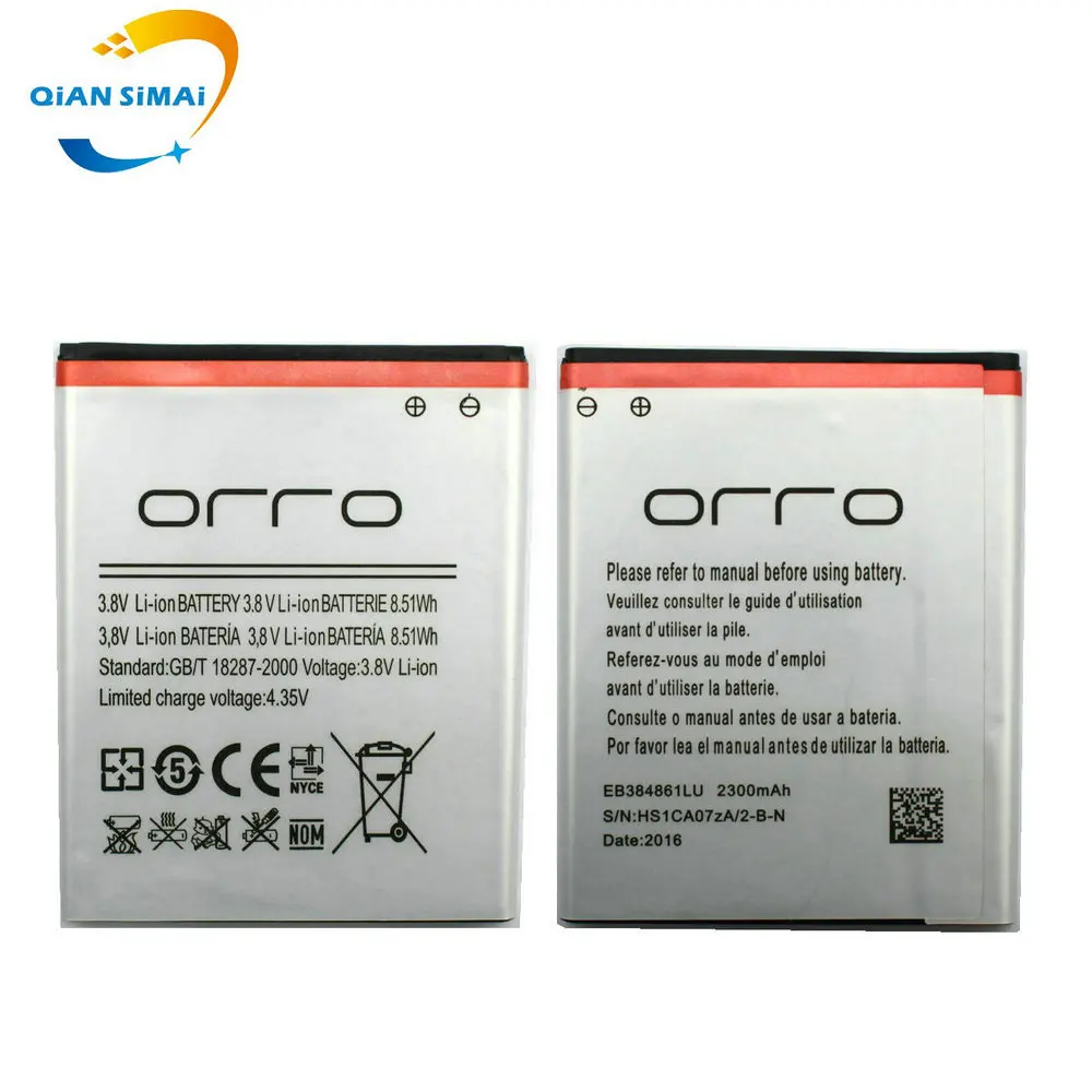 

2300mAh New High Quality EB384861LU Battery for orro EB384861LU mobile phone in stock+