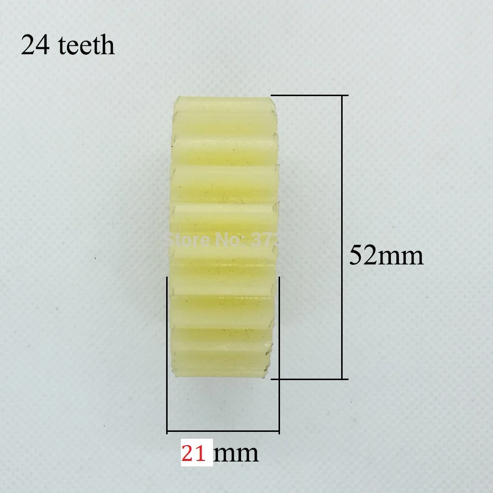 3 шт. 24 зубья 52 мм нейлон pa66 пластиковые шестерни 12 мм отверстие 21 мм толщина для электрический велосипед мотоцикл шестерни сцепления коробка