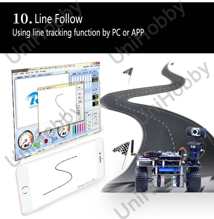 Wifi Robot STM32 Self-Balancing Smart Roly Robot Car Wifi Video Module APP Control Finished Version (9)