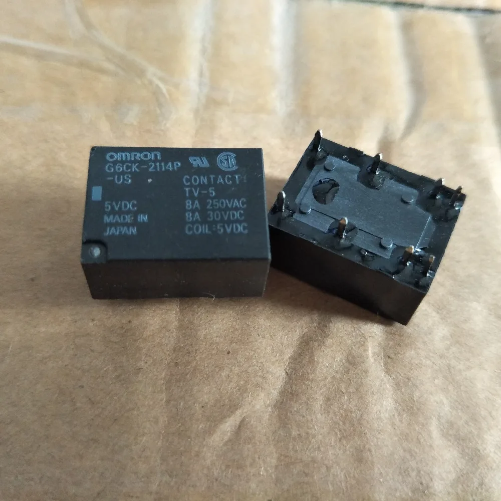 

G6CK-2114P-US-5VDC G6CK-2114P-US-12VDC Power Relay 8A 250VAC 8 Pins