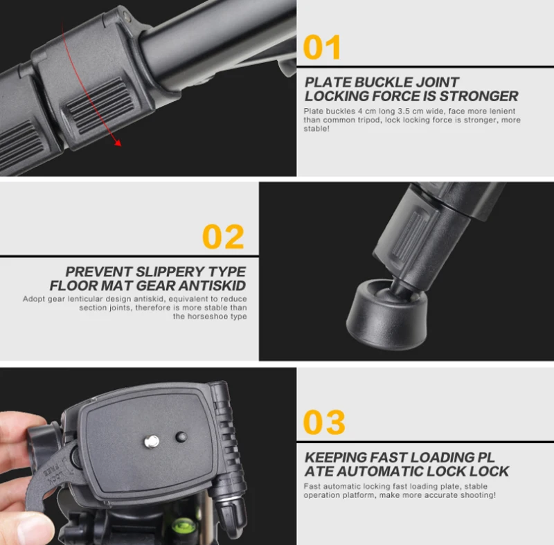 Professional tripod zomei q111 (12)