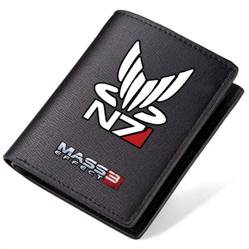 

2017 New Origin Mass Effect N7 PC Game Printing Unisex Long Wallet Pu Leather Coin Purse Student ID Card Holder