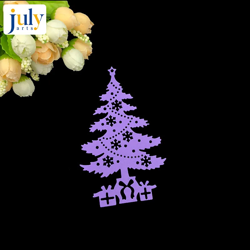  Julyarts Christmas Tree Gift Box Frame Metal Handcraft Steel Cutting Dies For DIY Scrapbooking Invi - 32956686398