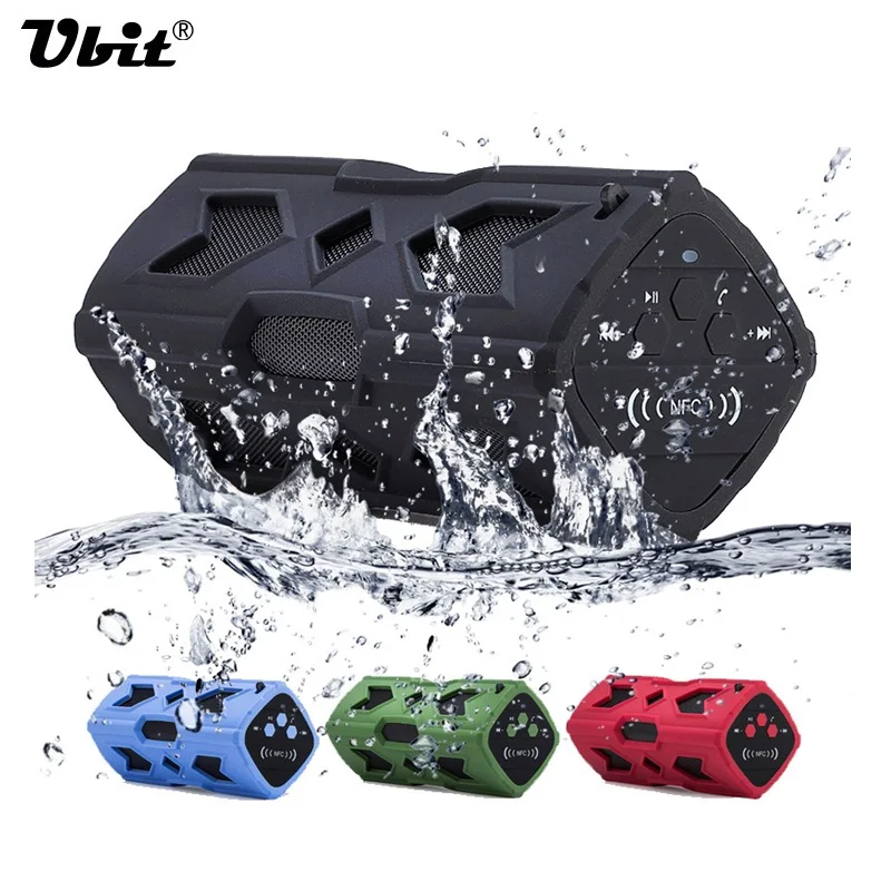 Ubit Bluetooth 4.0 Music Player Subwoofer Sound Box NFC Portable Wireless Handsfree Speaker Power Bank with 3600mAh Battery