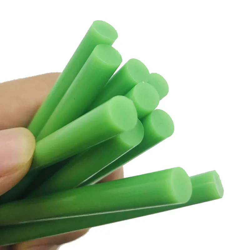 блюдо прямоугольное craft green 37x16 5 см steelite 10 Pcs Green Color 7MM Hot Melt Glue Sticks  For  Electric Glue Gun Car Audio Craft Repair Sticks Adhesive Sealing Wax Stick