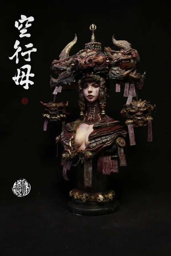 

1/ 10 Kong XINGMU DAKINI Resin bust Chinese mythical figure model kit