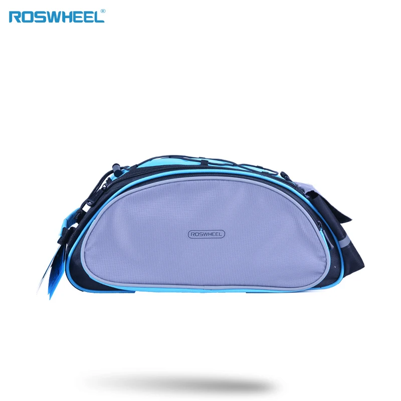 Top ROSWHEEL Bicycle Bag  Bike Trunk Bag Rear Seat Bag Pannier 13L Multifunctional Quick Release cargo bag 3