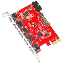 Q00448 wbtuo ltu3-51p рабочего pci-e до 5-Порты и разъёмы USB 3.0 + 20 pin карты расширения