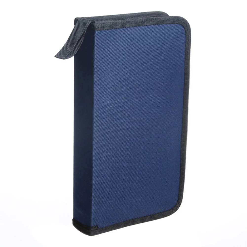

Zipper CD Bag DVD Large Capacity Convenient Multi-functional Software System 80 Discs Storage Case Rectangle Home Oxford Cloth