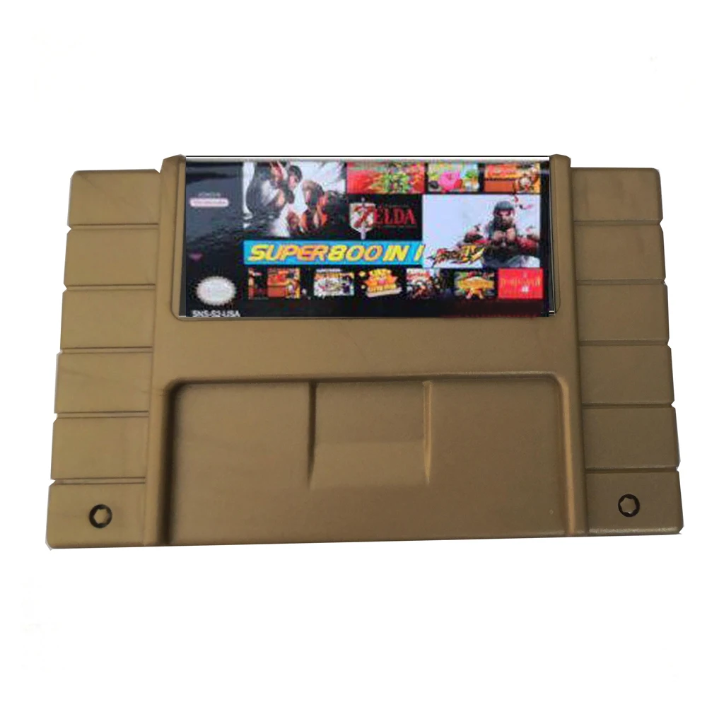 Xunbeifang para S-n-e-s Versão dos Eua Cartão para S-n-e-s 800 em 1 Jogos Cartão Super Jogo Cartucho Console