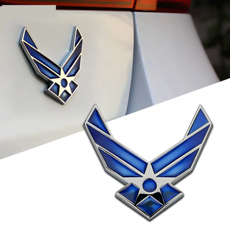 

3D Metal US Air Force Car sticker Emblem Car Styling 3D Stickers Auto Decal Accessories Universal Car Motorcycle Badge Cover