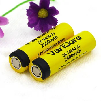 

6 pc .. VariCore original DB 18650-25 Lithium-Ion battery, discharge 35A, 2500 mAh batteries, electronic cigarette battery