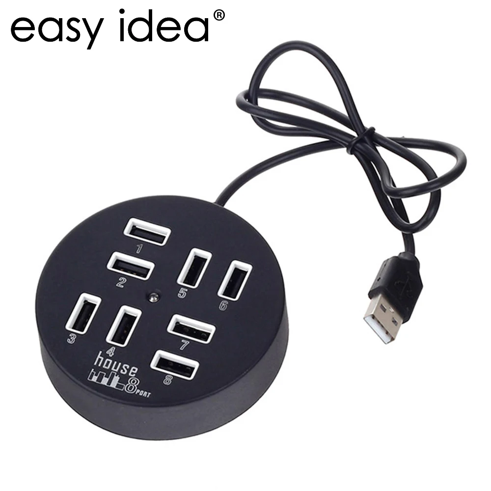 

Micro USB Hub 8 Ports High Speed 2.0 Hub Multi USB Adapter High Compatibility Mini USB Splitter For Computer Accessories