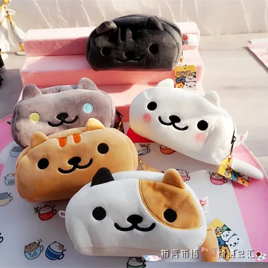 

Candice guo plush toy stuffed doll cute cat kitten Zero wallet case package stationery student pencil bag baby birthday gift 1pc