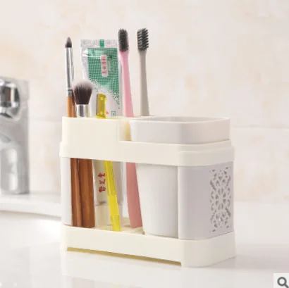 Bathroom Toothbrush Cup Toothbrush Holder Suits Toothpaste Bath Set Bathroom Storage Rack Holder Toothpaste Storage Box