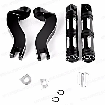 

Shallow Cut Footpegs&Passenger Mounting For Harley Touring Street Glide Road King 93-15 16 17