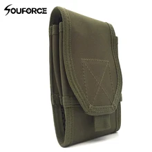 Открытый тактический Двухэтажный мобильный мешок 6 дюймов Большой экран мобильный мешок небольшие карманы