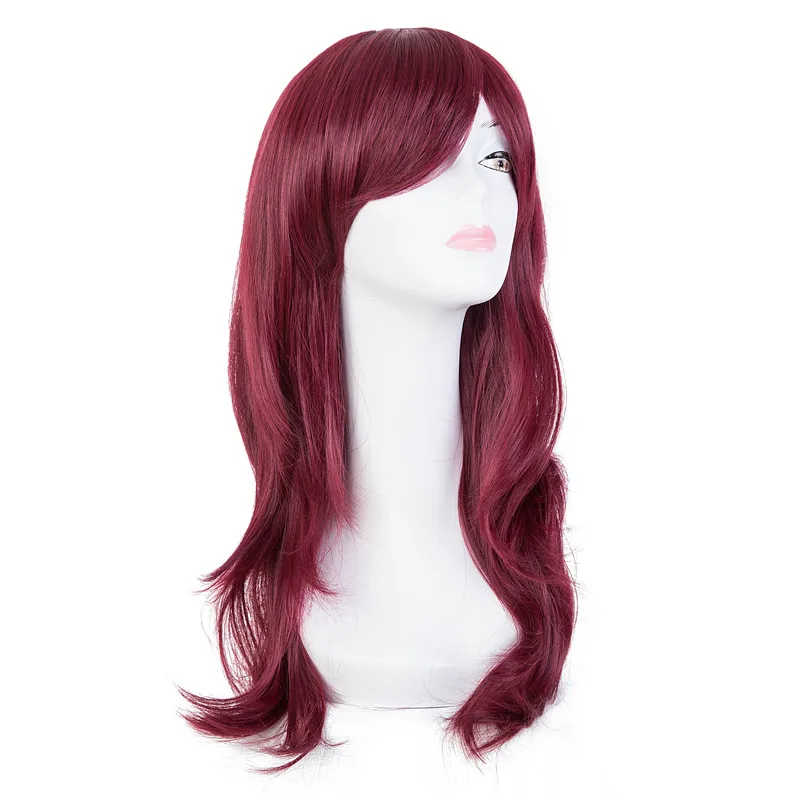 Синтетический парик Fei-Show термостойкий 2" длинные волнистые светло-коричневый карнавальный парик костюм для косплея на Хеллоуин женский парик - Цвет: Жук