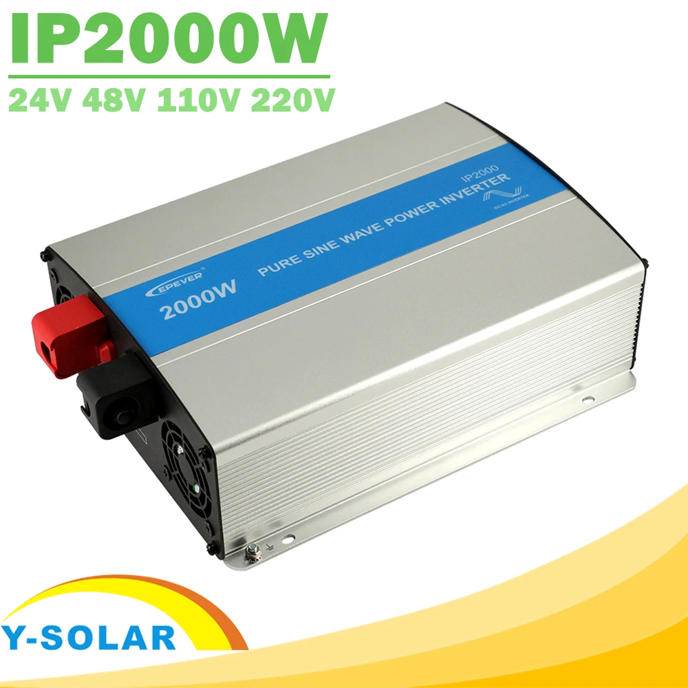 Inversor de Onda Fora do Inversor do Laço da Grade Epever Ipower Senoidal Pura 24v 48v Entrada dc 110v 120v 220v 230vac Saída Painel Solar Novo 2000w