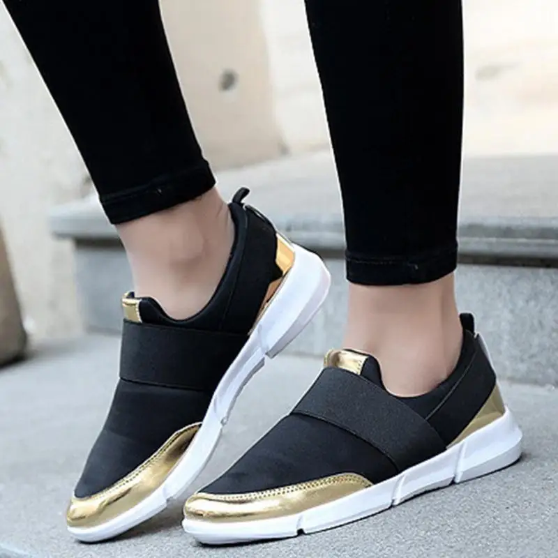 2018 New Women Casual Shoes Breathable Light Feet Slip on ...
