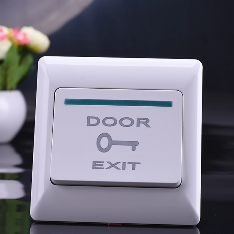 Eseye Door Exit Button Exit Switch For Door Access Control System With Bottom Box Push Button Switch