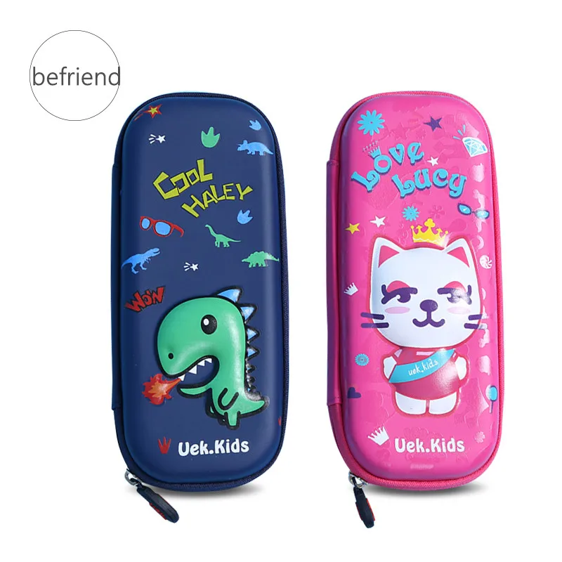 EVA Cute Cartoon Pencils Case Large Capacity Stationery Dinosaur Cat Pencil Box Pouch Pencil Bag Light Kawaii Pencil Case School EVA Cute Cartoon Pencils Case Large Capacity Stationery Dinosaur Cat Pencil Box Pouch Pencil Bag Light Kawaii Pencil Case School