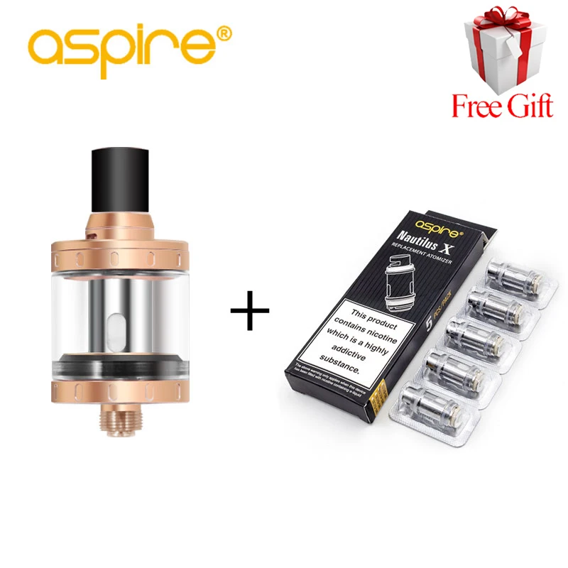 E-cig Atomizer Aspire Nautilus X Atomizer Tank 2ml E-liquid Capacity Nautilus-X Tank with 5 pcs 1.8ohm Nautilus X Coils E-cig Atomizer Aspire Nautilus X Atomizer Tank 2ml E-liquid Capacity Nautilus-X Tank with 5 pcs 1.8ohm Nautilus X Coils
