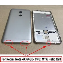 LTPro Батарейная дверная для Xiaomi Redmi NOTE 4 Note4 NOTE 4X задняя крышка батарейного отсека+ запасная часть ключа питания