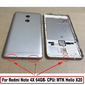

LTPro Battery Door for Xiaomi Redmi Note 4 Note4 NOTE 4X Rear Back Battery Cover Housing Cover + Volume Power Key Repair Parts
