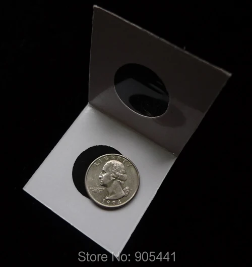 

2*2 Professional Cardboard Mylar Paper Coin Holders Flips Supplies 50 Pcs For Diameter 25 mm For Coin Free Shipping