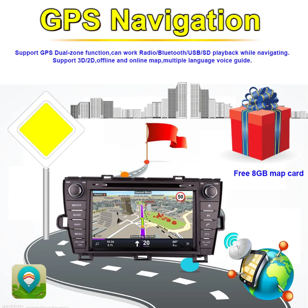 Cheap Android 8.0 Octa Core 4GB RAM Car Radio Stereo DVD Multimedia Player For Toyota Prius 2009- Right Hand Driving GPS Navigation 1 Cheap Android 8.0 Octa Core 4GB RAM Car Radio Stereo DVD Multimedia Player For Toyota Prius 2009- Right Hand Driving GPS Navigation 1