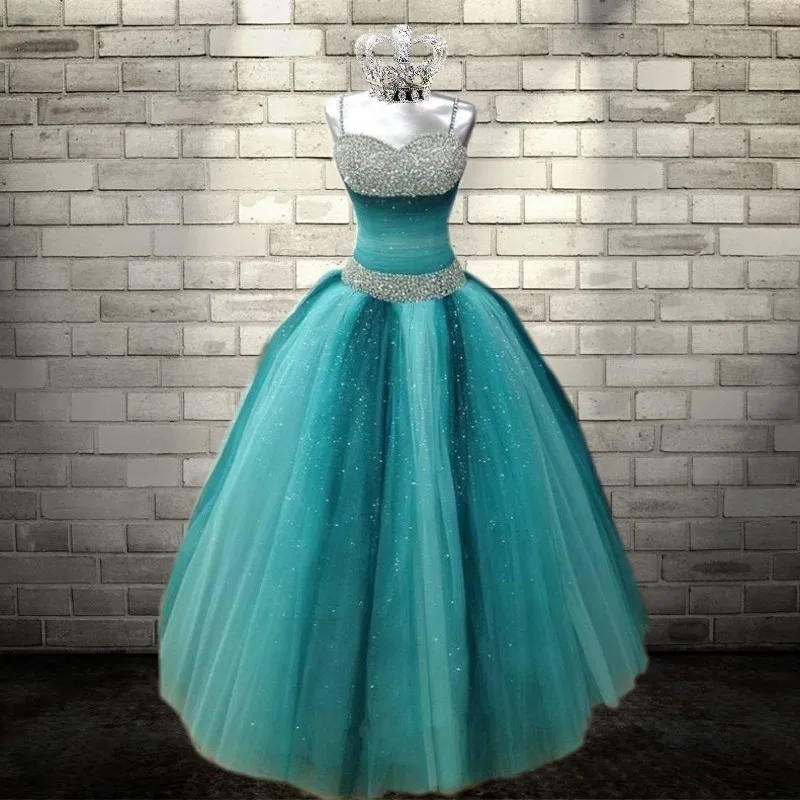 quinceanera teal dresses